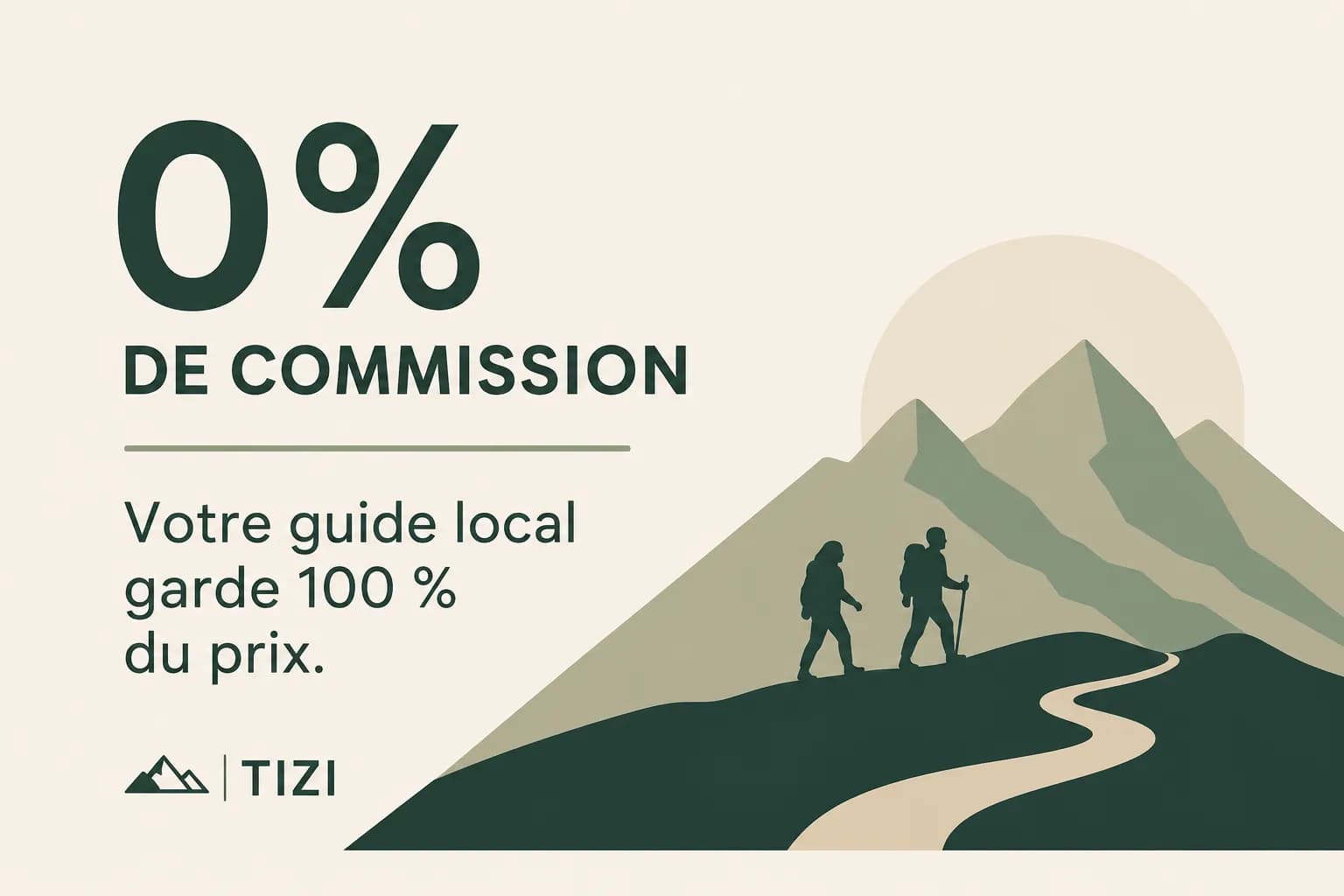 0 % de commission : votre guide local garde 100 % du prix